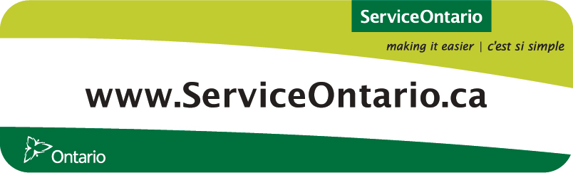Service Ontario, making it easier | c'est si simple: www.serviceontario.ca