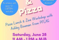 Pride and Pizza Zine workshop